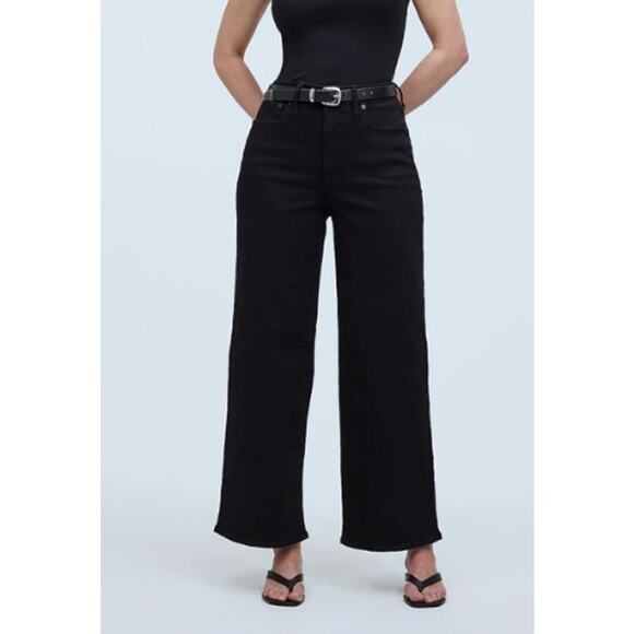 Madewell Denim - Madewell Jeans Womens 14W Black The Perfect Curvy Vintage Wide Leg Denim